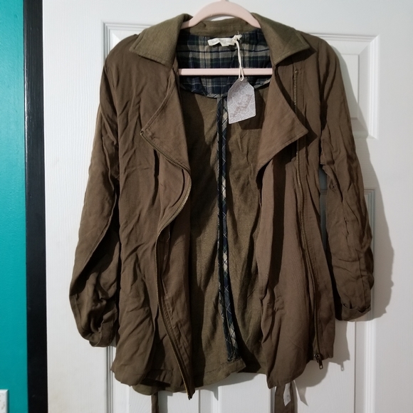 Hem and Thread Contrast Back Woven Jacket M - Picture 5 of 8